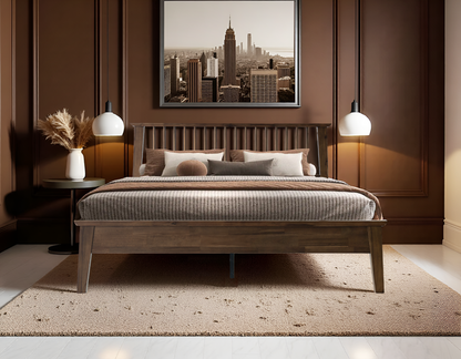 Yuma Bed - Warm Walnut